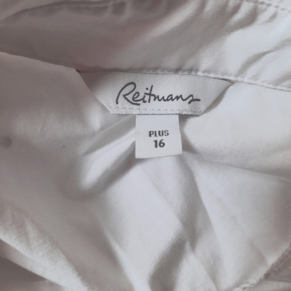 Reitmans White Dress Shirt (16) - Picture 3 of 4